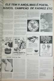Página do jornal Correio do Ceará de novembro de 1972