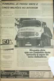 Página do jornal Correio do Ceará de novembro de 1972
