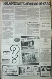 Página do jornal Correio do Ceará de novembro de 1972