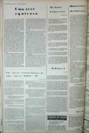 Página do jornal Correio do Ceará de novembro de 1972