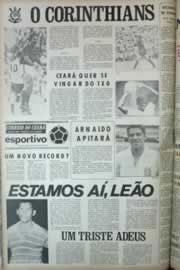 Página do jornal Correio do Ceará de novembro de 1972