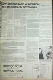 Página do jornal Correio do Ceará de novembro de 1972