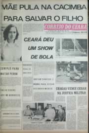 Página do jornal Correio do Ceará de novembro de 1972