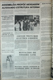 Página do jornal Correio do Ceará de novembro de 1972