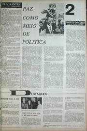 Página do jornal Correio do Ceará de novembro de 1972