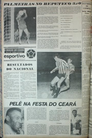 Página do jornal Correio do Ceará de novembro de 1972