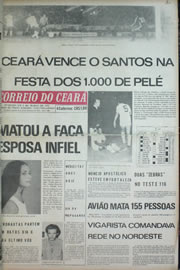 Página do jornal Correio do Ceará de dezembro de 1972
