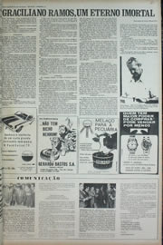 Página do jornal Correio do Ceará de dezembro de 1972