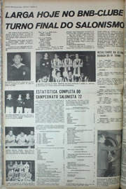 Página do jornal Correio do Ceará de dezembro de 1972