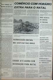 Página do jornal Correio do Ceará de dezembro de 1972