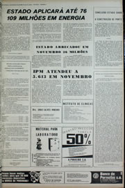 Página do jornal Correio do Ceará de dezembro de 1972