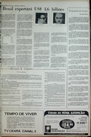 Página do jornal Correio do Ceará de dezembro de 1972