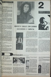 Página do jornal Correio do Ceará de dezembro de 1972