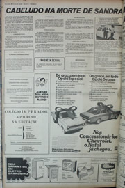 Página do jornal Correio do Ceará de dezembro de 1972