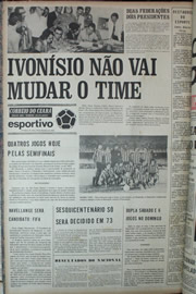 Página do jornal Correio do Ceará de dezembro de 1972