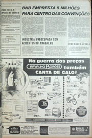 Página do jornal Correio do Ceará de dezembro de 1972