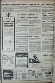 Página do jornal Correio do Ceará de dezembro de 1972
