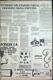 Página do jornal Correio do Ceará de dezembro de 1972