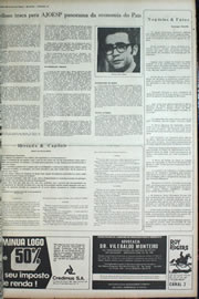 Página do jornal Correio do Ceará de dezembro de 1972