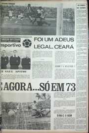 Página do jornal Correio do Ceará de dezembro de 1972