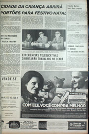 Página do jornal Correio do Ceará de dezembro de 1972