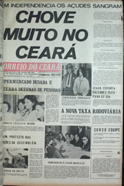 Página do jornal Correio do Ceará de dezembro de 1972