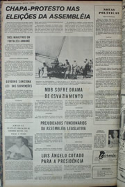 Página do jornal Correio do Ceará de dezembro de 1972