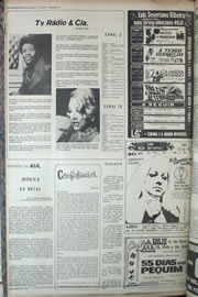 Página do jornal Correio do Ceará de dezembro de 1972