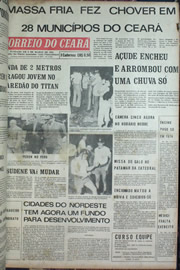 Página do jornal Correio do Ceará de dezembro de 1972
