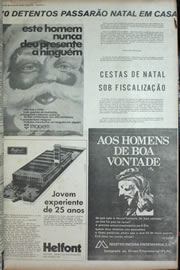 Página do jornal Correio do Ceará de dezembro de 1972