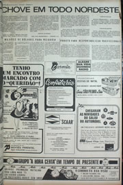 Página do jornal Correio do Ceará de dezembro de 1972
