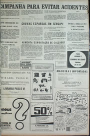 Página do jornal Correio do Ceará de dezembro de 1972