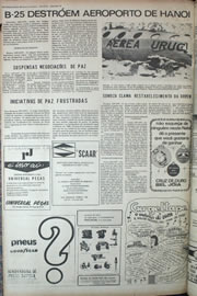 Página do jornal Correio do Ceará de dezembro de 1972