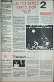 Página do jornal Correio do Ceará de dezembro de 1972