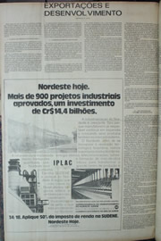 Página do jornal Correio do Ceará de dezembro de 1972