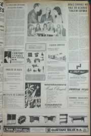 Página do jornal Correio do Ceará de janeiro de 1973