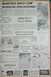 Página do jornal Correio do Ceará de janeiro de 1973