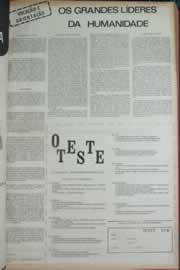 Página do jornal Correio do Ceará de janeiro de 1973