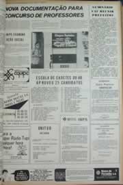 Página do jornal Correio do Ceará de janeiro de 1973