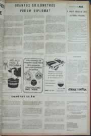 Página do jornal Correio do Ceará de janeiro de 1973