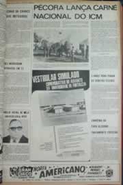 Página do jornal Correio do Ceará de janeiro de 1973