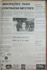 Página do jornal Correio do Ceará de janeiro de 1973