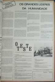 Página do jornal Correio do Ceará de janeiro de 1973