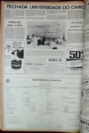 Página do jornal Correio do Ceará de janeiro de 1973