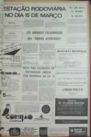Página do jornal Correio do Ceará de janeiro de 1973