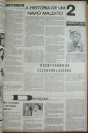 Página do jornal Correio do Ceará de janeiro de 1973