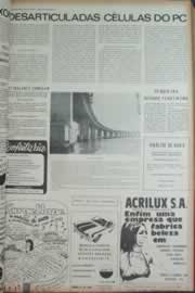 Página do jornal Correio do Ceará de janeiro de 1973