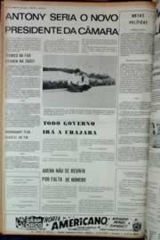 Página do jornal Correio do Ceará de janeiro de 1973
