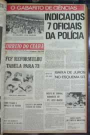 Página do jornal Correio do Ceará de janeiro de 1973