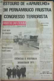 Página do jornal Correio do Ceará de janeiro de 1973